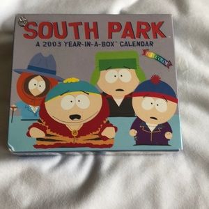 2003 South Park year in a box calendar.